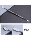 17 typ ze stali nierdzewnej odpychacz do skórek Manicure Pedicure Cutter łyżka Remover martwa skóra dwustronnie Nail Art narzędz