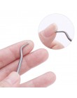 1 Pc podwójnie zakończony stal nierdzewna czysty odpychacz do skórek widelec trójkątny hak Fixer Remover pielęgnacja stóp Toe wr