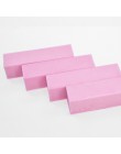 4 sztuk/zestaw różowy Nail Art bufor szlifowanie blok bufory profesjonalne pilniki do paznokci narzędzia do polerowania Pedicure