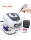 32W 35000RPM Pro elektryczna wiertła do paznokci aparatura do Manicure Pedicure pliki z nożem nail Art wiertarka Pen obrabiarek