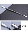 17 typ ze stali nierdzewnej odpychacz do skórek Manicure Pedicure Cutter łyżka Remover martwa skóra dwustronnie Nail Art narzędz