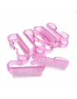 10 sztuk/partia paznokci akrylowych pędzelek 4 kolor paznokci artystyczny manicure Pedicure miękkie usuń kurz plastikowe czyszcz