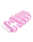 10 sztuk/partia paznokci akrylowych pędzelek 4 kolor paznokci artystyczny manicure Pedicure miękkie usuń kurz plastikowe czyszcz