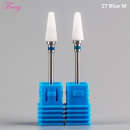 2 sztuk frez do Manicure ceramiczne frezy do Pedicure obrotowe wiertła do paznokci akcesoria narzędzia dysze do Manicure