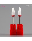 2 sztuk frez do Manicure ceramiczne frezy do Pedicure obrotowe wiertła do paznokci akcesoria narzędzia dysze do Manicure