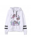 Bluza z kapturem z motywem kota moda damska cartoon koreański harajuku różowy kobiecy styl kawaii 90s odzież bluza z kapturem po