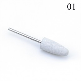 1 sztuk silikonowe wiertarka do paznokci wiertło do frezowania bity pliki Burr bufor do maszyna elektryczna Nail Art Grinder skó
