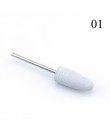 1 sztuk silikonowe wiertarka do paznokci wiertło do frezowania bity pliki Burr bufor do maszyna elektryczna Nail Art Grinder skó