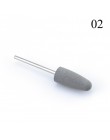 1 sztuk silikonowe wiertarka do paznokci wiertło do frezowania bity pliki Burr bufor do maszyna elektryczna Nail Art Grinder skó