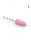 1 sztuk silikonowe wiertarka do paznokci wiertło do frezowania bity pliki Burr bufor do maszyna elektryczna Nail Art Grinder skó