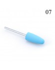 1 sztuk silikonowe wiertarka do paznokci wiertło do frezowania bity pliki Burr bufor do maszyna elektryczna Nail Art Grinder skó