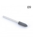 1 sztuk silikonowe wiertarka do paznokci wiertło do frezowania bity pliki Burr bufor do maszyna elektryczna Nail Art Grinder skó