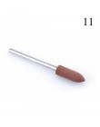 1 sztuk silikonowe wiertarka do paznokci wiertło do frezowania bity pliki Burr bufor do maszyna elektryczna Nail Art Grinder skó