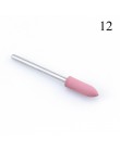 1 sztuk silikonowe wiertarka do paznokci wiertło do frezowania bity pliki Burr bufor do maszyna elektryczna Nail Art Grinder skó