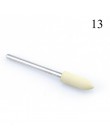 1 sztuk silikonowe wiertarka do paznokci wiertło do frezowania bity pliki Burr bufor do maszyna elektryczna Nail Art Grinder skó