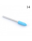 1 sztuk silikonowe wiertarka do paznokci wiertło do frezowania bity pliki Burr bufor do maszyna elektryczna Nail Art Grinder skó
