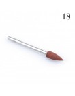 1 sztuk silikonowe wiertarka do paznokci wiertło do frezowania bity pliki Burr bufor do maszyna elektryczna Nail Art Grinder skó