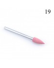 1 sztuk silikonowe wiertarka do paznokci wiertło do frezowania bity pliki Burr bufor do maszyna elektryczna Nail Art Grinder skó