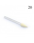 1 sztuk silikonowe wiertarka do paznokci wiertło do frezowania bity pliki Burr bufor do maszyna elektryczna Nail Art Grinder skó