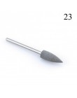 1 sztuk silikonowe wiertarka do paznokci wiertło do frezowania bity pliki Burr bufor do maszyna elektryczna Nail Art Grinder skó