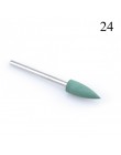 1 sztuk silikonowe wiertarka do paznokci wiertło do frezowania bity pliki Burr bufor do maszyna elektryczna Nail Art Grinder skó