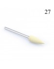 1 sztuk silikonowe wiertarka do paznokci wiertło do frezowania bity pliki Burr bufor do maszyna elektryczna Nail Art Grinder skó