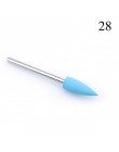 1 sztuk silikonowe wiertarka do paznokci wiertło do frezowania bity pliki Burr bufor do maszyna elektryczna Nail Art Grinder skó