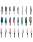 29 rodzajów ceramiczny karbid frez do Manicure Pedicure obrotowe wiertło do paznokci Manicure elektryczny wiertarka akcesoria na