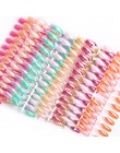24 szt. Nail artystyczny Manicure lustro odblaskowe wskazówki świetlne dla fałszywych paznokci sztuczne paznokcie formy rozszerz
