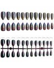 24 szt. Nail artystyczny Manicure lustro odblaskowe wskazówki świetlne dla fałszywych paznokci sztuczne paznokcie formy rozszerz