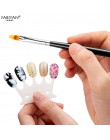 Nail Art Gradient nierówny pędzelek do zdobień nylonowe włosy lakier żelowy UV porady ząbkowane postrzępione rysunek malarstwo c