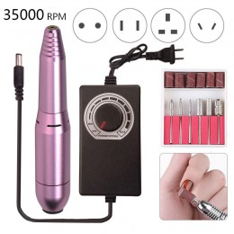 35000 RPM silna wiertarka do paznokci maszyna elektryczna wiertarka do paznokci wiertarka do paznokci plik Manicure Pedicure Gel