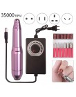 35000 RPM silna wiertarka do paznokci maszyna elektryczna wiertarka do paznokci wiertarka do paznokci plik Manicure Pedicure Gel