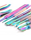 Pełna uroda Manicure Cutter Rainbow obcinacz do paznokci szczypce martwa skóra żel zmywacz do paznokci odpychacz do skórek narzę