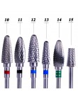 1PC z węglika wolframu wiertła do paznokci manicure elektryczny wiertła akcesoria do maszyn martwa skóra Cutter pilnik do paznok
