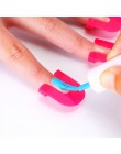 26 sztuk/zestaw 10 rozmiarów różowy plastikowy klej Model wyciek dowód Manicure Protector dla osłona palca polski paznokci tarcz