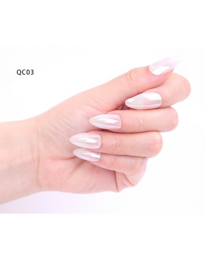 24 szt. Nail artystyczny Manicure lustro odblaskowe wskazówki świetlne dla fałszywych paznokci sztuczne paznokcie formy rozszerz