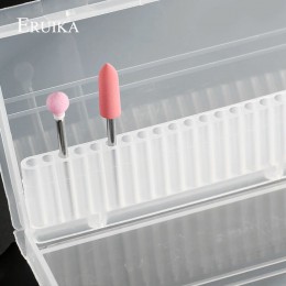 20 szczelin wyczyść wiertło do paznokci plastikowy pojemnik do przevhowywania uchwyt skrzynki pojemnik Manicure frezy wyświetlac