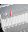 20 szczelin wyczyść wiertło do paznokci plastikowy pojemnik do przevhowywania uchwyt skrzynki pojemnik Manicure frezy wyświetlac