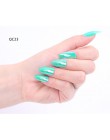 24 szt. Nail artystyczny Manicure lustro odblaskowe wskazówki świetlne dla fałszywych paznokci sztuczne paznokcie formy rozszerz