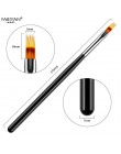 Nail Art Gradient nierówny pędzelek do zdobień nylonowe włosy lakier żelowy UV porady ząbkowane postrzępione rysunek malarstwo c