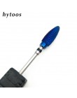 HYTOOS Blue & Rainbow wiertło do paznokci 3/32 "zadziory węglika wolframu Manicure bity akcesoria do wiertarek frez narzędzia do