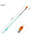 Nail Art Gradient nierówny pędzelek do zdobień nylonowe włosy lakier żelowy UV porady ząbkowane postrzępione rysunek malarstwo c
