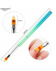 Nail Art Gradient nierówny pędzelek do zdobień nylonowe włosy lakier żelowy UV porady ząbkowane postrzępione rysunek malarstwo c