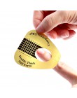 STZ 50 sztuk/zestaw profesjonalne Nail Art formularz francuski porady formy żel UV polerowanie rozszerzenie przewodnik naklejki 