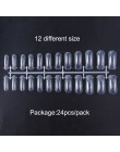 24pc szybko budujący formy do paznokci żel przedłużający formy Builder akrylowe Poly Gel polerowane tipsy narzędzie sztuczne paz