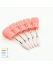 Elektryczna wiertła do paznokci 1PC ceramiczne z węglika wolframu głowica do polerowania dla maszyna do manicure frezy narzędzia