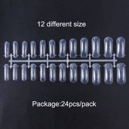 24pc szybko budujący formy do paznokci żel przedłużający formy Builder akrylowe Poly Gel polerowane tipsy narzędzie sztuczne paz