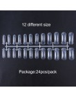 24pc szybko budujący formy do paznokci żel przedłużający formy Builder akrylowe Poly Gel polerowane tipsy narzędzie sztuczne paz