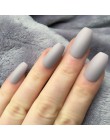 Ombre trumna Nep Nagels krótkie francuskie sztuczne paznokcie baleriny Gradient naciśnij na Takma Tirnak z Faux Ongles Autocolla